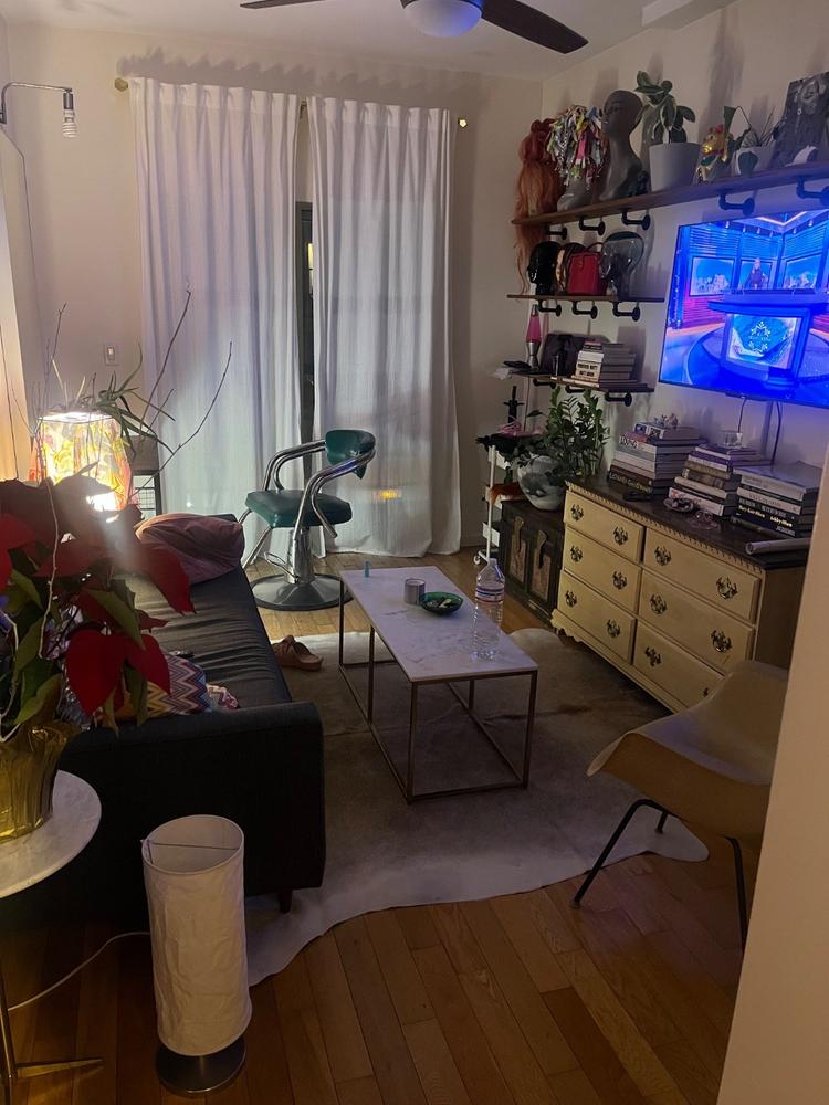 Grey Beige Cowhide Rug - Customer Photo From Sergio Estrada
