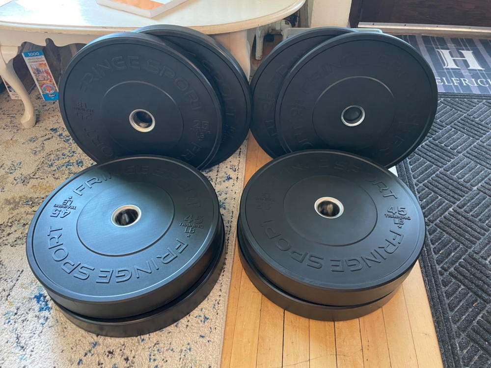 Black Bumper Plate Sets - Customer Photo From Marc Helfrich