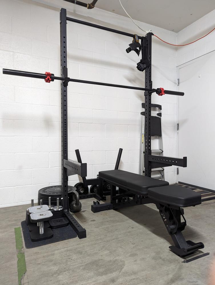 Garage Series Squat Rack Pull Up Bar - Customer Photo From Tai Zhang