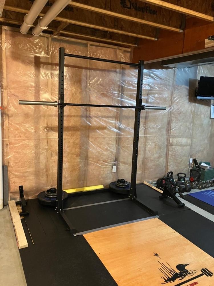 Garage Series Squat Rack Pull Up Bar - Customer Photo From Spencer Ladd