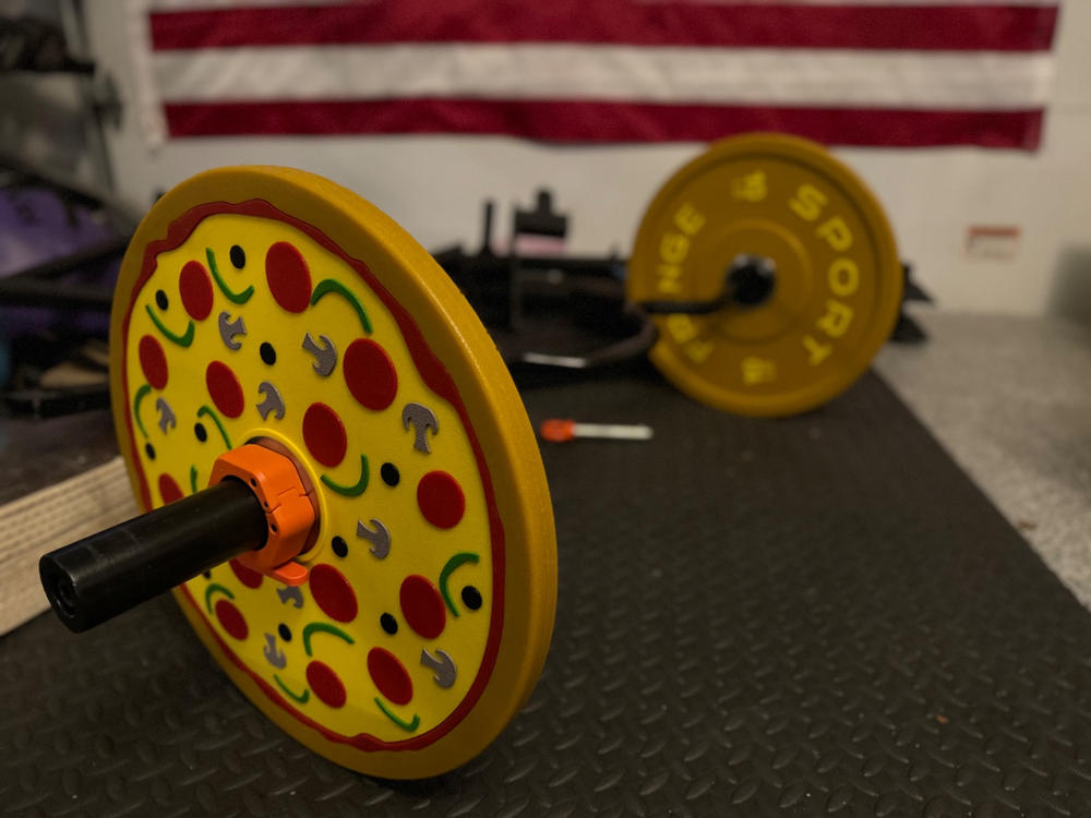 Pizza Bumper Plates (10lb Pair) - Customer Photo From James Green