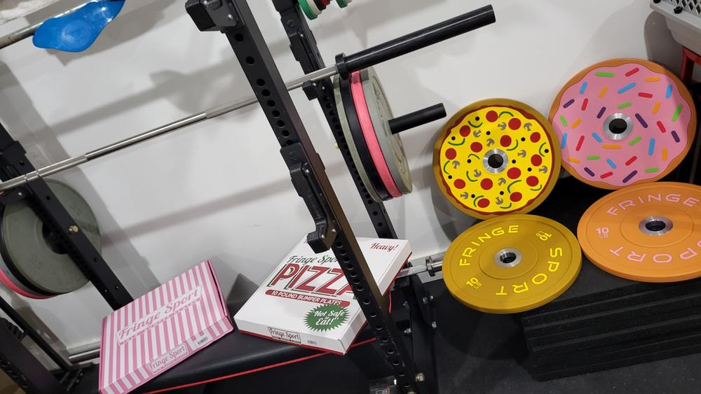 Pizza & Donut Bumper Set (10lb Pair) - Customer Photo From Dustin Buse