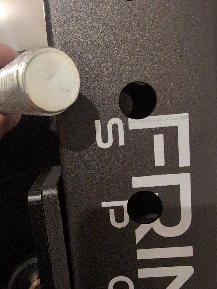 2X3 Bumper Plate Storage Pin - Customer Photo From V
