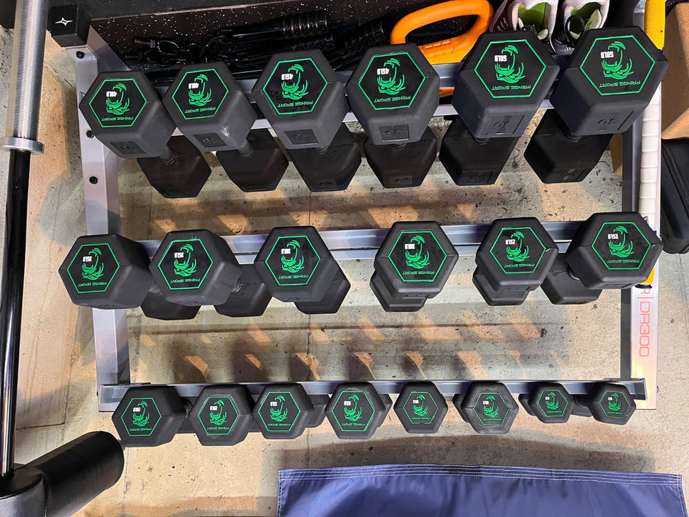 Silverback Dumbbells Complete Set (5lb-50lb) - Customer Photo From Mark Wicklein