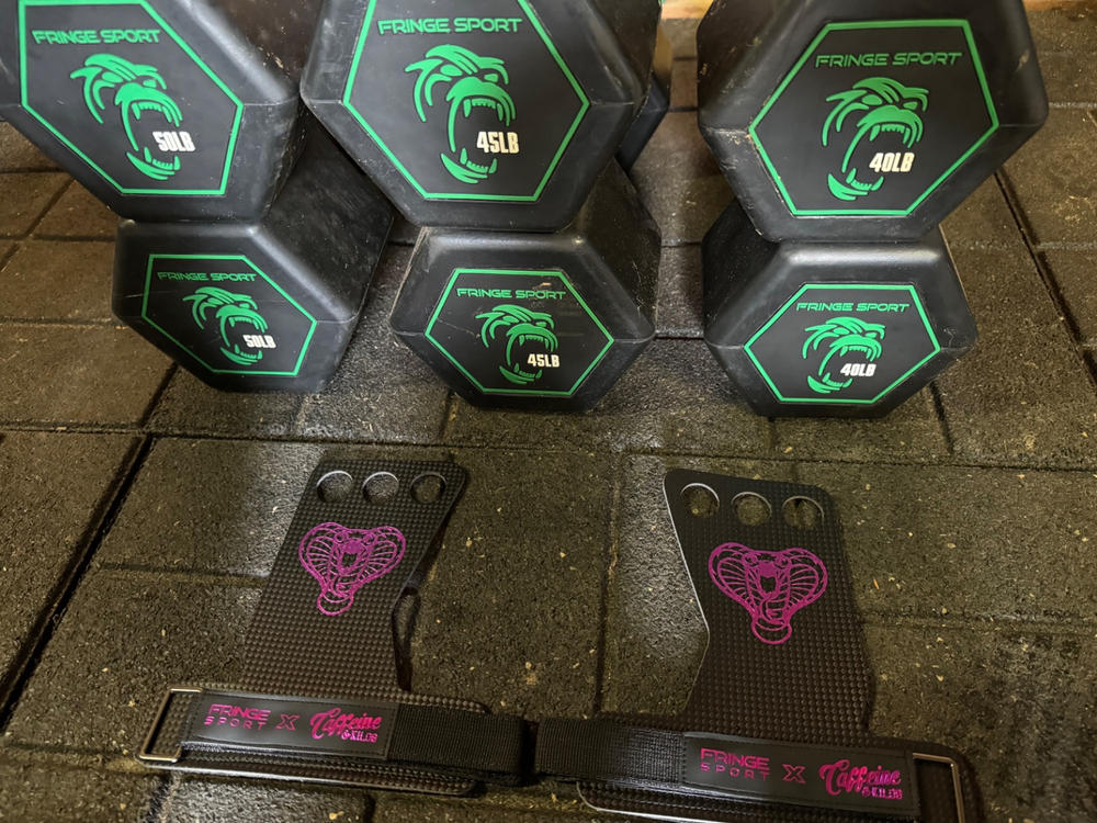 Fringe Sport X Caffeine and Kilos Cobra Grips - Gym Grips