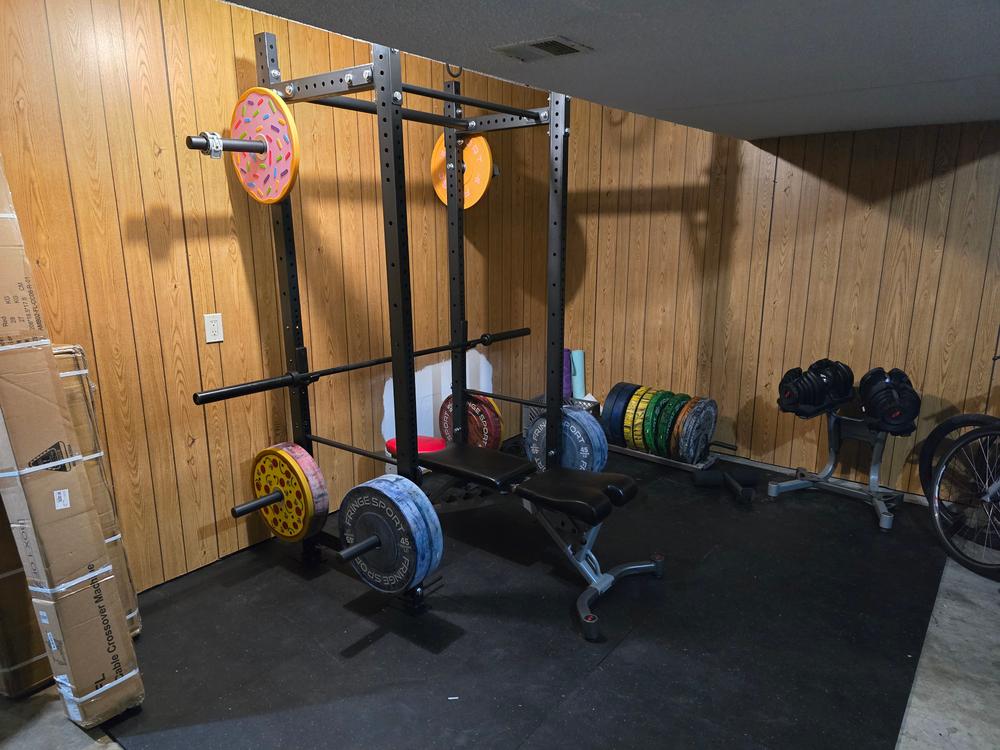 Floor-Mounted Power Squat Cage - Customer Photo From Isaiah