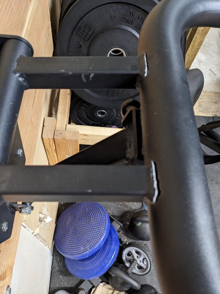 Foldable Wall-Mount Dip Station - Customer Photo From Jeff