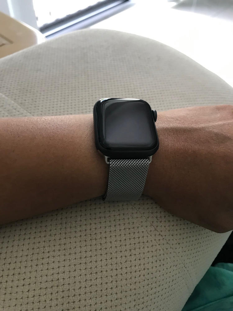 Silver Milanese Loop Apple Watch Bands Australia | OzStraps