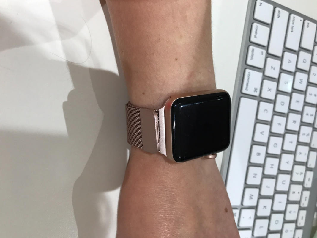 rose gold milanese loop 44mm