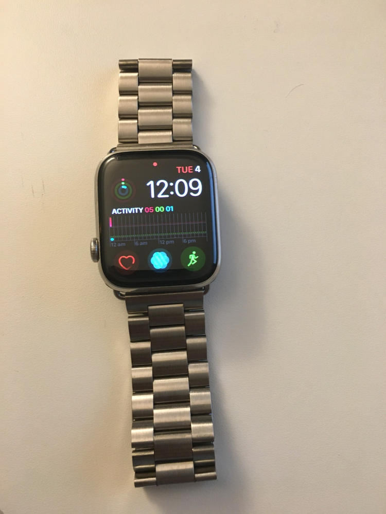 Silver Classic Stainless Steel Loop Apple Watch Bands Australia OzStraps