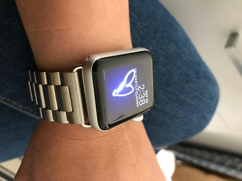 Silver Classic Stainless Steel Loop Apple Watch Bands Australia OzStraps