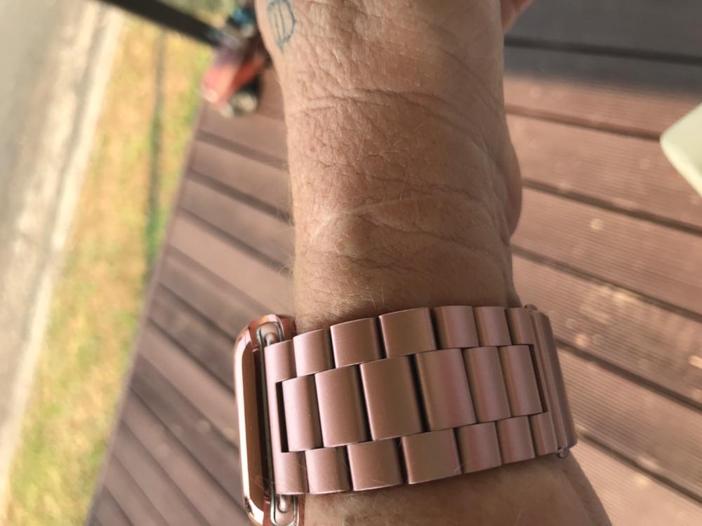 Rose Gold Classic Stainless Steel Loop Apple Watch Bands Australia