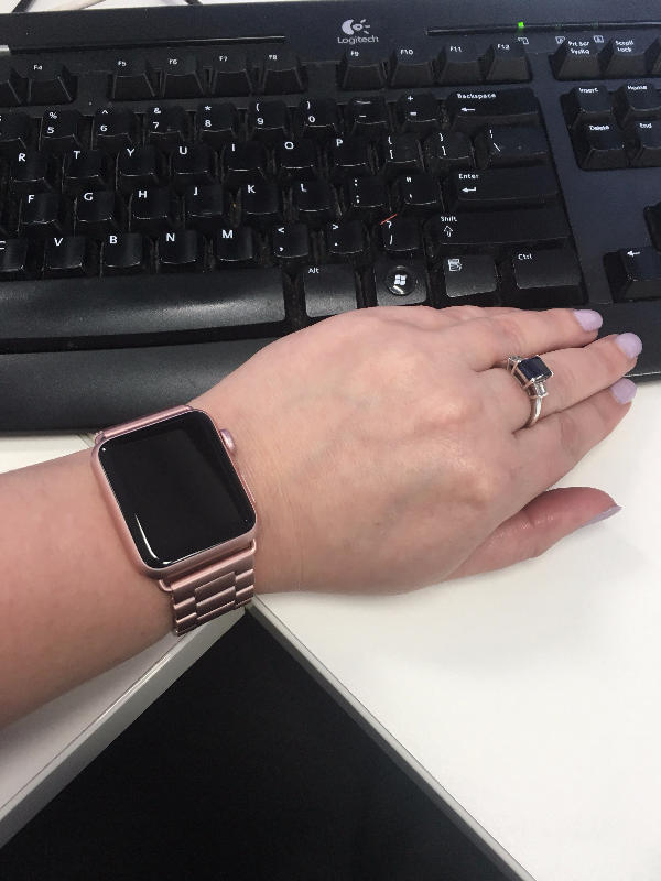 Rose Gold Classic Stainless Steel Loop Apple Watch Bands Australia