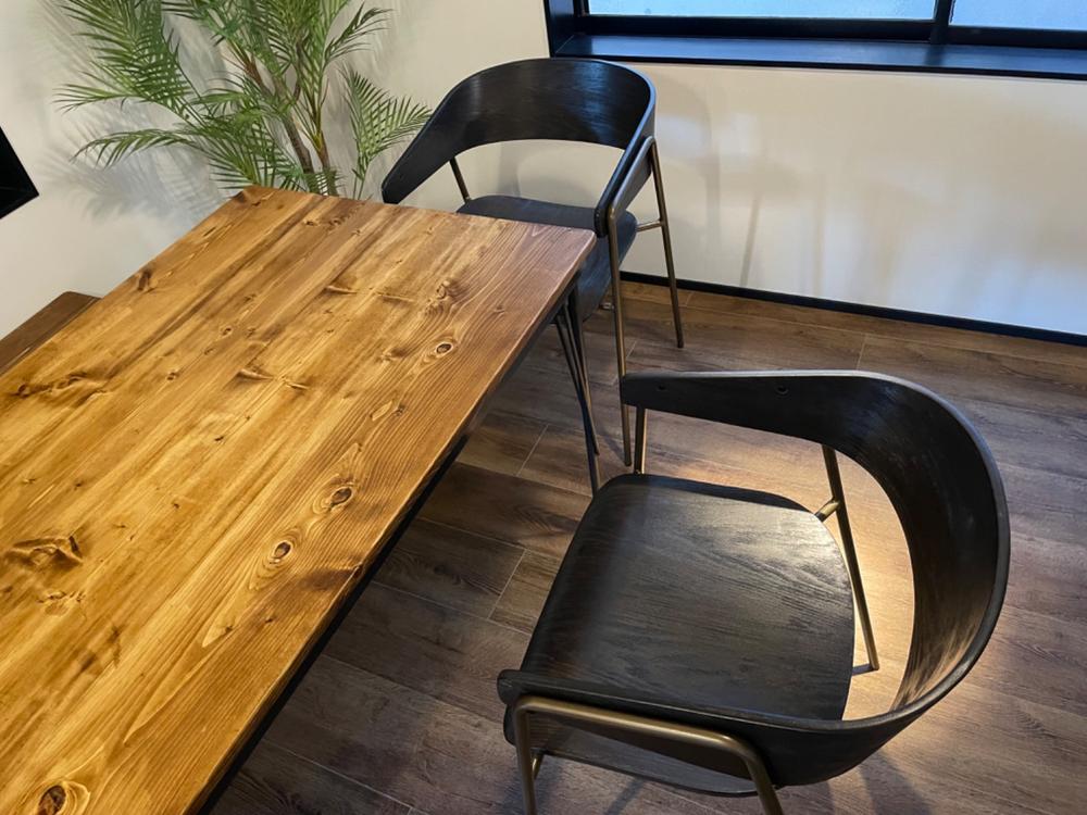 Vintage Style Steel Wooden Chair 2脚セット – KANADEMONO