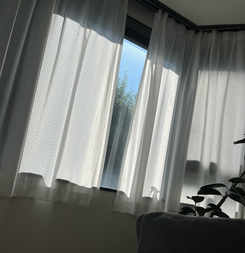 Chiffon - Privacy シフォン UVカット レースカーテン – KANADEMONO