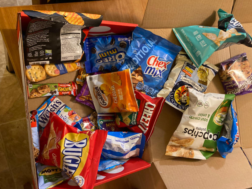 College Care Packages | Candies, Chips, and Cookies Assortment Care Package (40 Count) - Customer Photo From Kenneth Zaffke