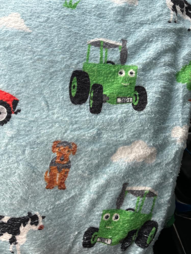 Tractor Ted Snuggle Blanket - Customer Photo From Ted tractor