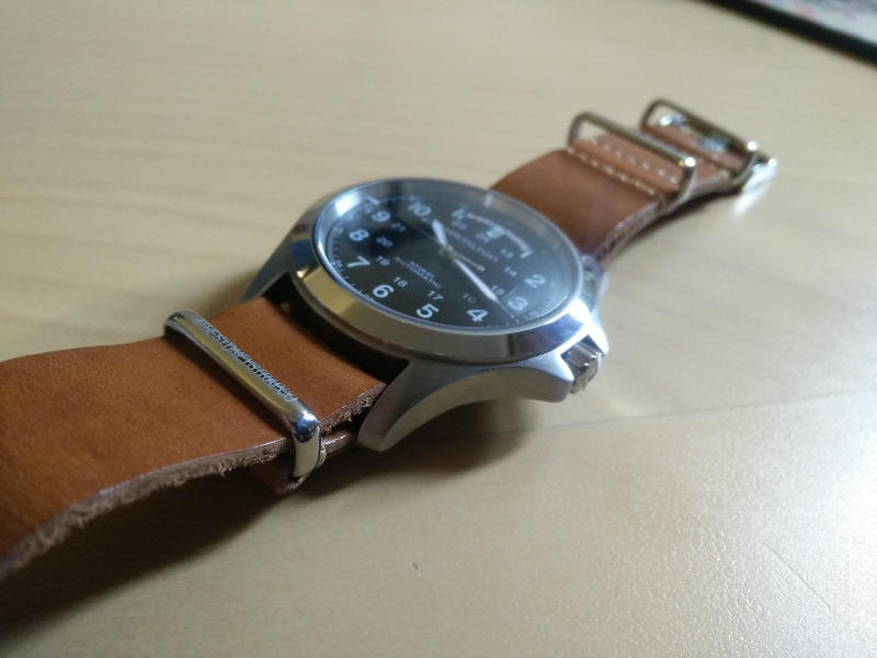 LUX LEATHER LIGHT BROWN NATO - Customer Photo From Anonymous
