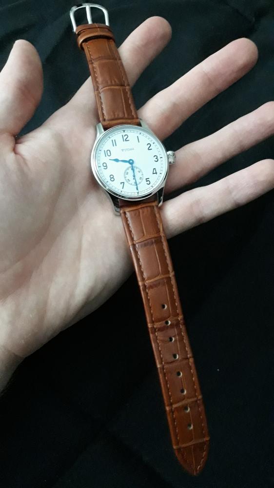 CALF CROCO LIGHT BROWN - Customer Photo From Callum B.