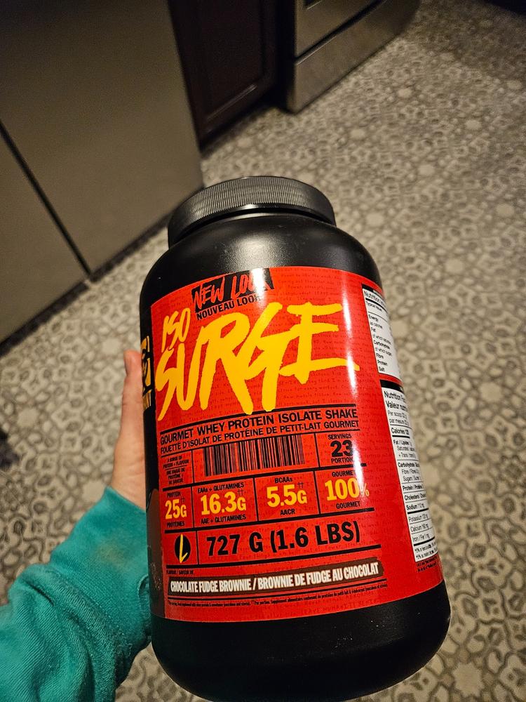 ISO SURGE 1.6LBS - Whey Protein Isolate - Customer Photo From Kelly Bonnell