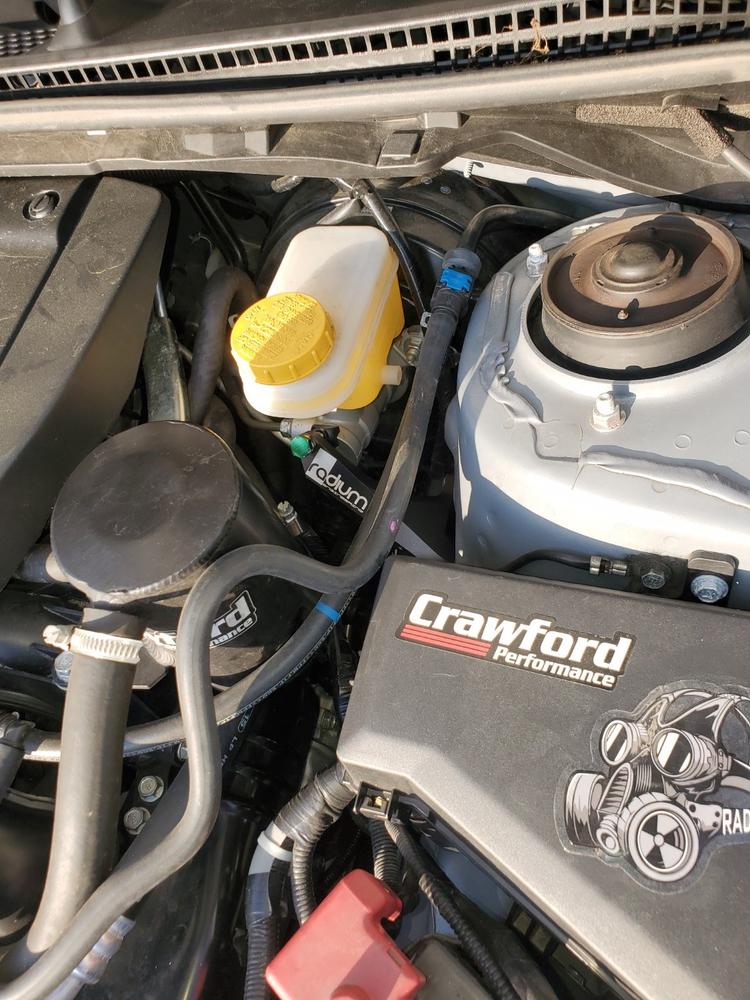 Radium Engineering Master Cylinder Brace - 15-20 WRX/STI - Customer Photo From GREGORY BONET