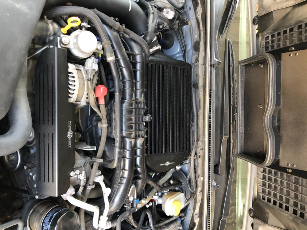 Process West Khanacooler Top Mount Intercooler Black - 15-20 WRX - Customer Photo From David Vuong