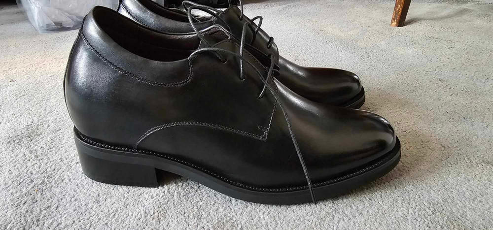 Calden Men's Invisible Height Increasing Elevator Shoes - Black Patent Leather Lace-up Lightweight Formal Tuxedo Oxfords - 4 Inches Taller - K595101 - Size 6 D(M) US | Oxfords Calden Men's Invisible Height Increasing Elevator Shoes - Black Patent Leather Lace-up Lightweight Formal Tuxedo Oxfords - 4 Inches Taller - K595101 - Size 6 D(M) US | Oxfords