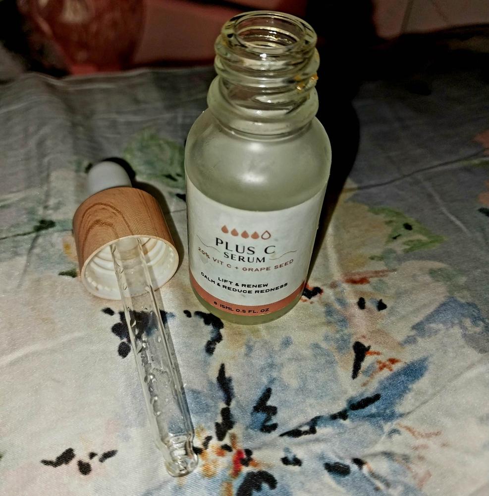 Plus C Serum + Free Peptide Mask - Customer Photo From Louise