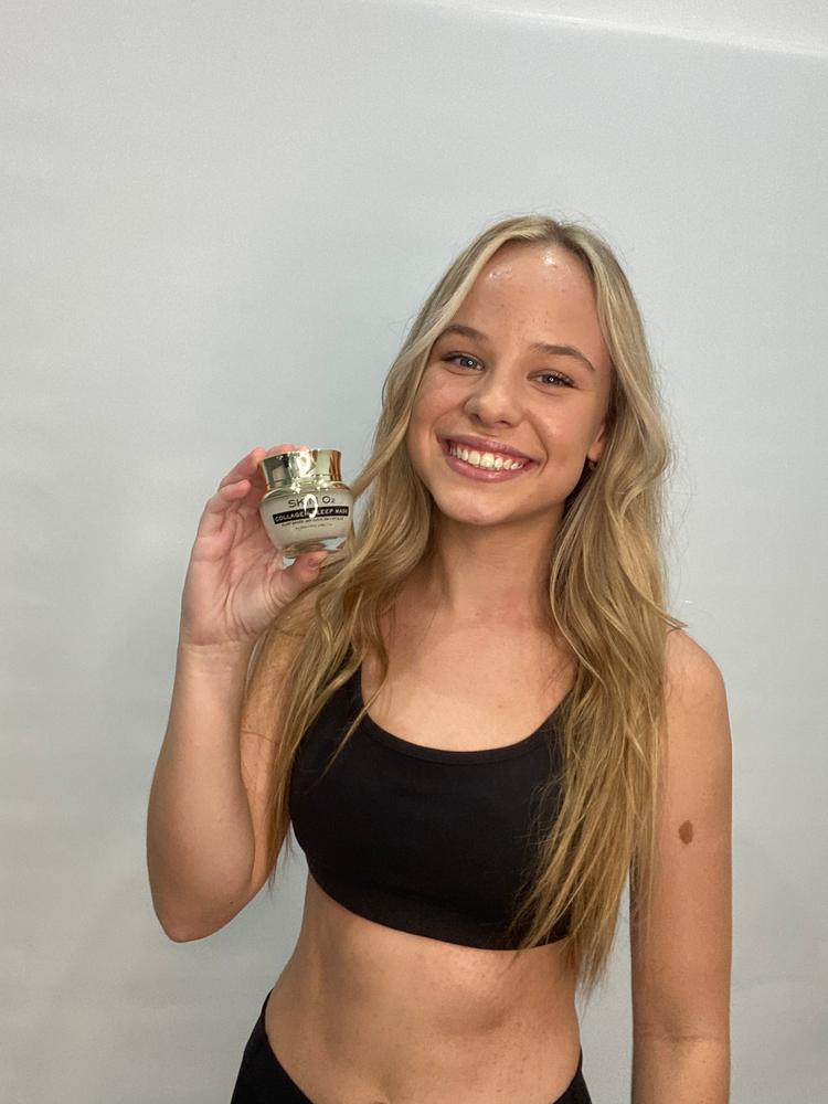 Collagen Sleep Mask - 24k Gold - Customer Photo From Jazmyn Schimke