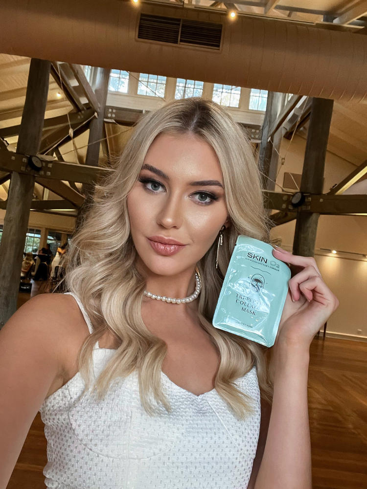 Tri-Peptide Collagen Sheet Mask - Customer Photo From Ariel Beninca
