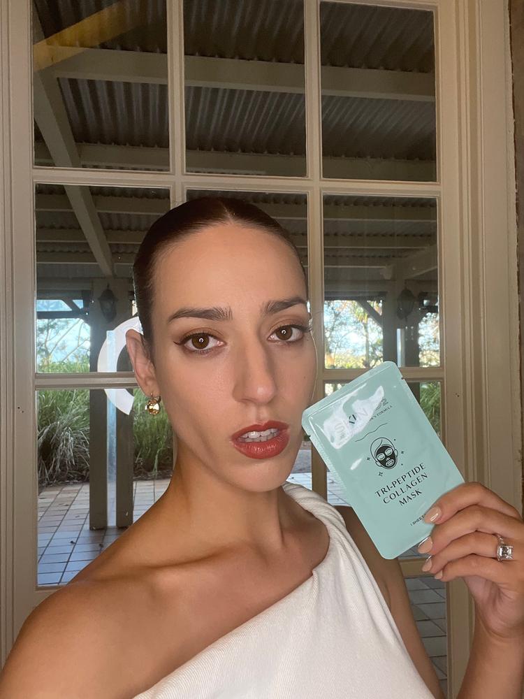 Tri-Peptide Collagen Sheet Mask - Customer Photo From Kayte