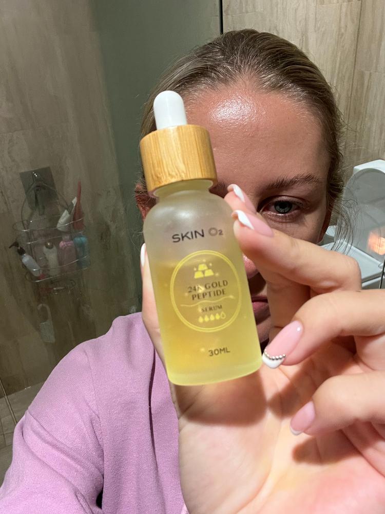24K Gold Peptide Serum - Customer Photo From Nicole Grace