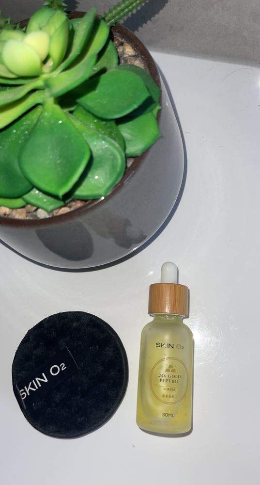 24K Gold Peptide Serum - Customer Photo From Lauren 
