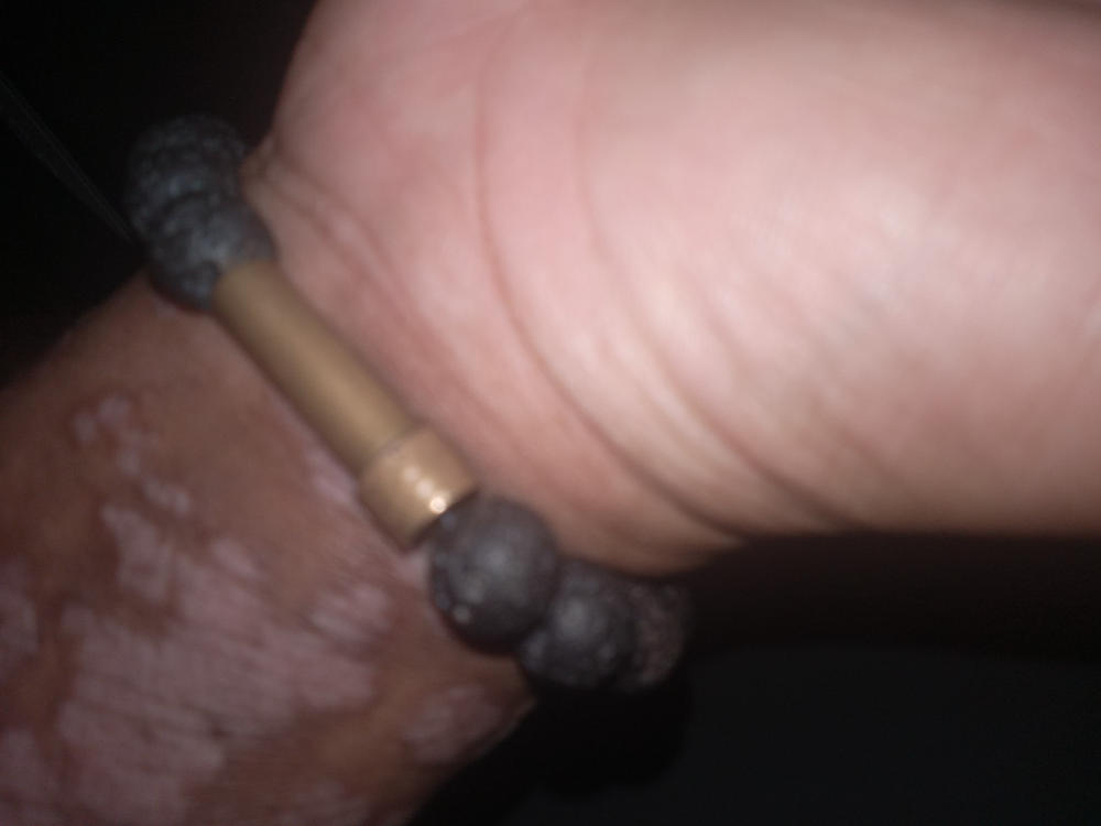 Black Lava Rock Intention Bracelet - Customer Photo From Antonio W.