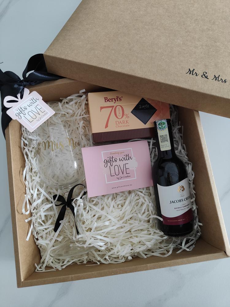 Personalised Gift Box With Wine Glass - Customer Photo From Momiji 