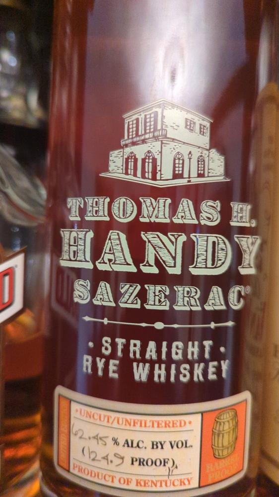 Thomas H. Handy Sazerac Straight Rye Whiskey 2023 Release - Customer Photo From Jan Elliott Pritchett