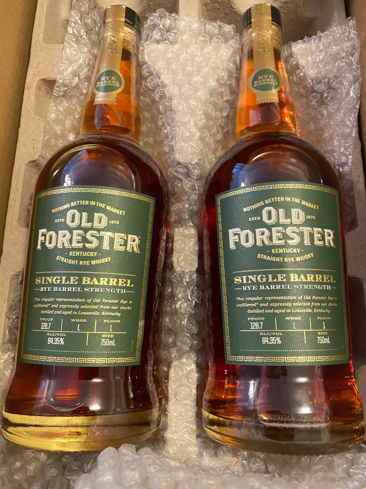 Old Forester Single Barrel Rye Barrel Strength Kentucky Straight Rye Whiskey - Customer Photo From Roderick Jordan