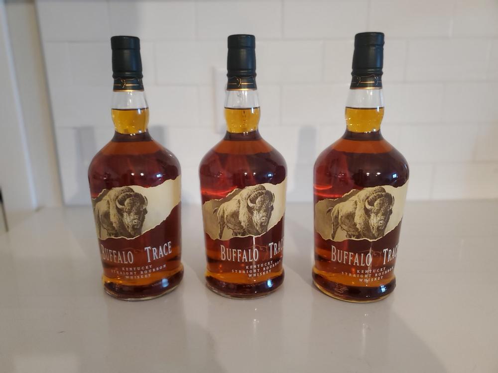 Buffalo Trace Kentucky Straight Bourbon Whiskey (1 Liter) 3 Pack - Customer Photo From Anonymous