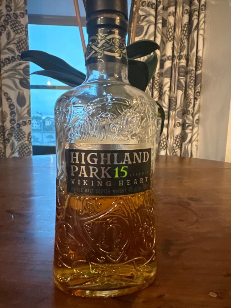 Highland Park 15 Year Old Viking Heart Single Malt Scotch Whisky (Glass Bottle) - Customer Photo From Robert Stuart