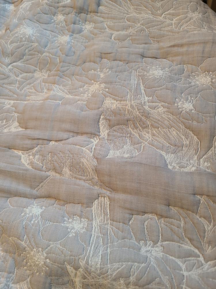 Wren Cotton Jacquard Quilt Set - Customer Photo From Prairie Duchess