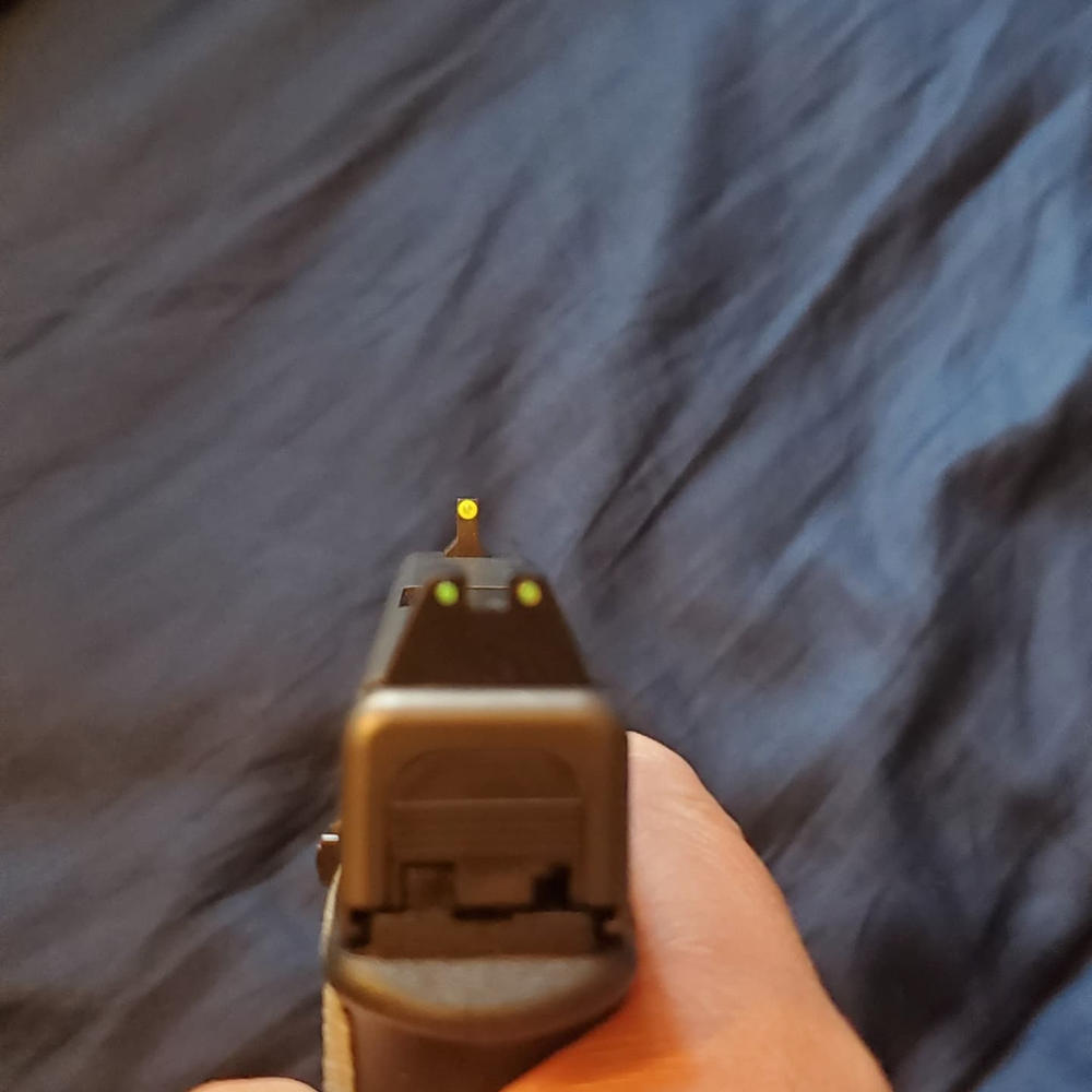 NIGHT FISION SUPPRESSOR HEIGHT SIGHTS FOR GLOCK - Customer Photo From Juan Reyes