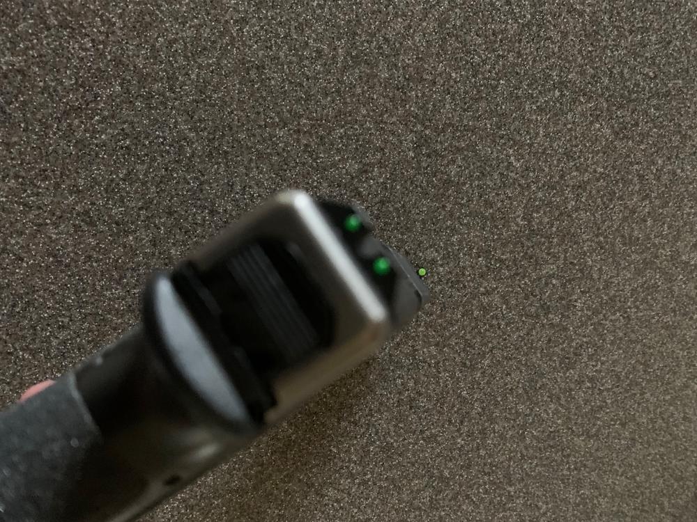NIGHT FISION TRITIUM NIGHT SIGHTS FOR GLOCK - Customer Photo From Larry Groft