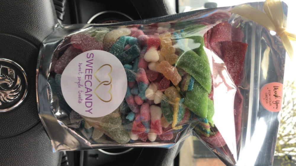 500g Super Sour Pick & Mix Pouch Sweets - Customer Photo From Luke C.