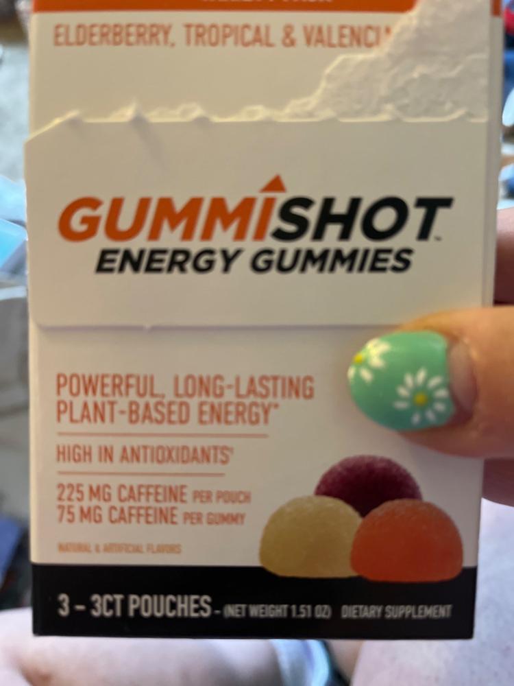 GummiShot Energy Gummies  Plant-Based Caffeine Chews for On-The-Go
