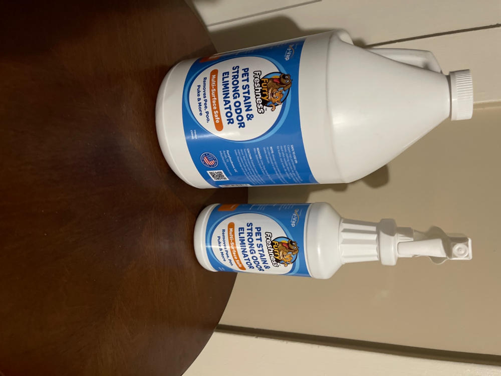 FurryFreshness Pet Stain & Odor Remover (Multiple Sizes) - Customer Photo From Susan A.
