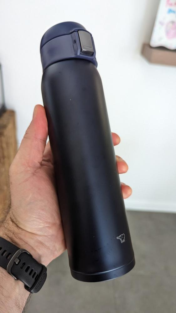 Zojirushi Mahobin (Zojirushi) Water Bottle Stainless Mug Bottle Direct Drinking Lightweight Cold Insulation One Touch Open Type Lightweight 600Ml Black SM-SF60-AD - Customer Photo From Anonymous
