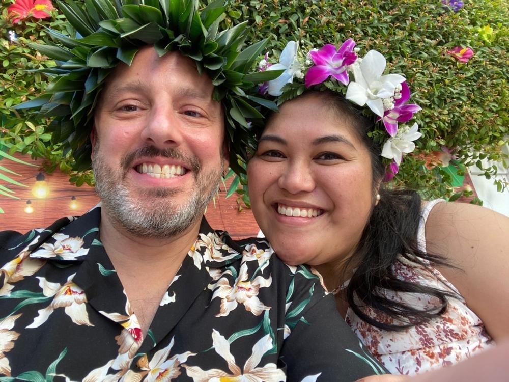Star Orchid Black Hawaiian Shirt - Customer Photo From Stephen Almeida