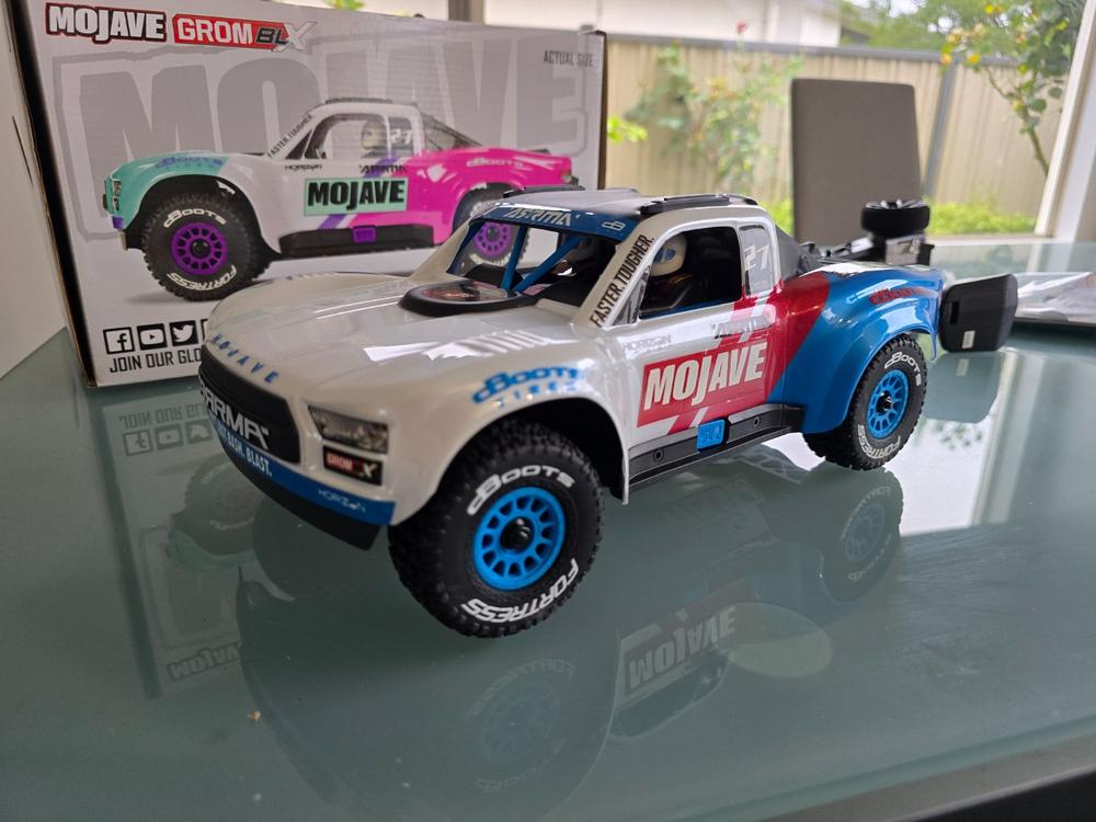 Arrma Mojave Grom 223S BLX Brushless 4X4 Small Scale Desert Truck RTR with Battery & Charger - White - Customer Photo From Rob Peychers