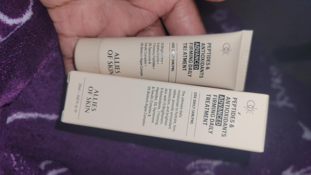 Peptides & Antioxidants Advanced Firming Daily Treatment, 0.67 fl oz - Customer Photo From Malkea H.