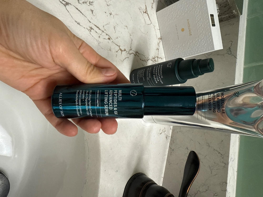 Deluxe Multi Peptides & GF (Growth Factor) Advanced Lifting Serum - Customer Photo From Anonymous